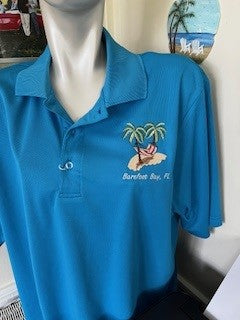 Barefoot Bay, Fl Logo Mens Polo Shirt in size XL