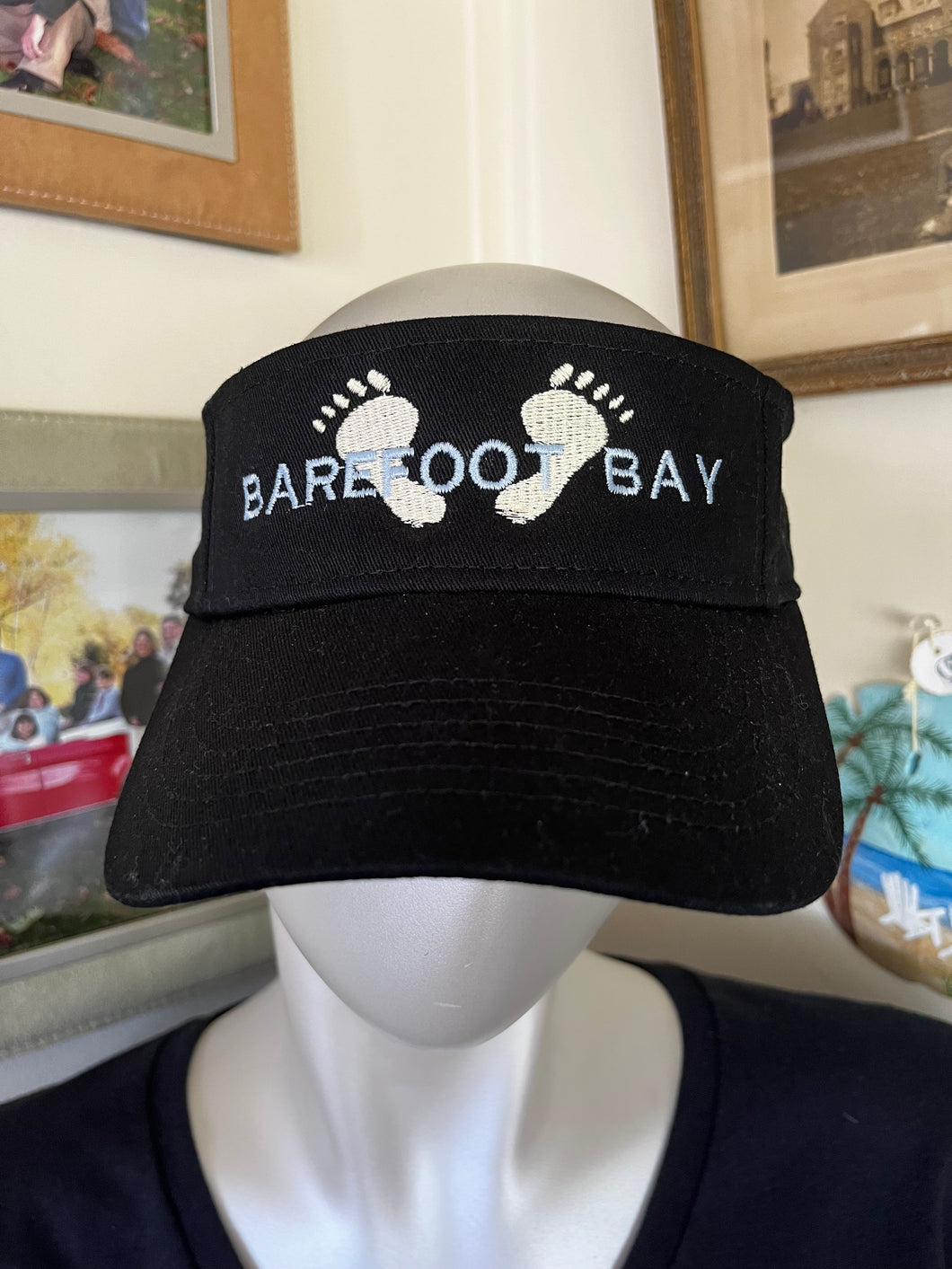 Barefoot Bay Visor with bare feet