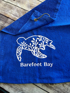 Barefoot Bay  Turtle Golf towel