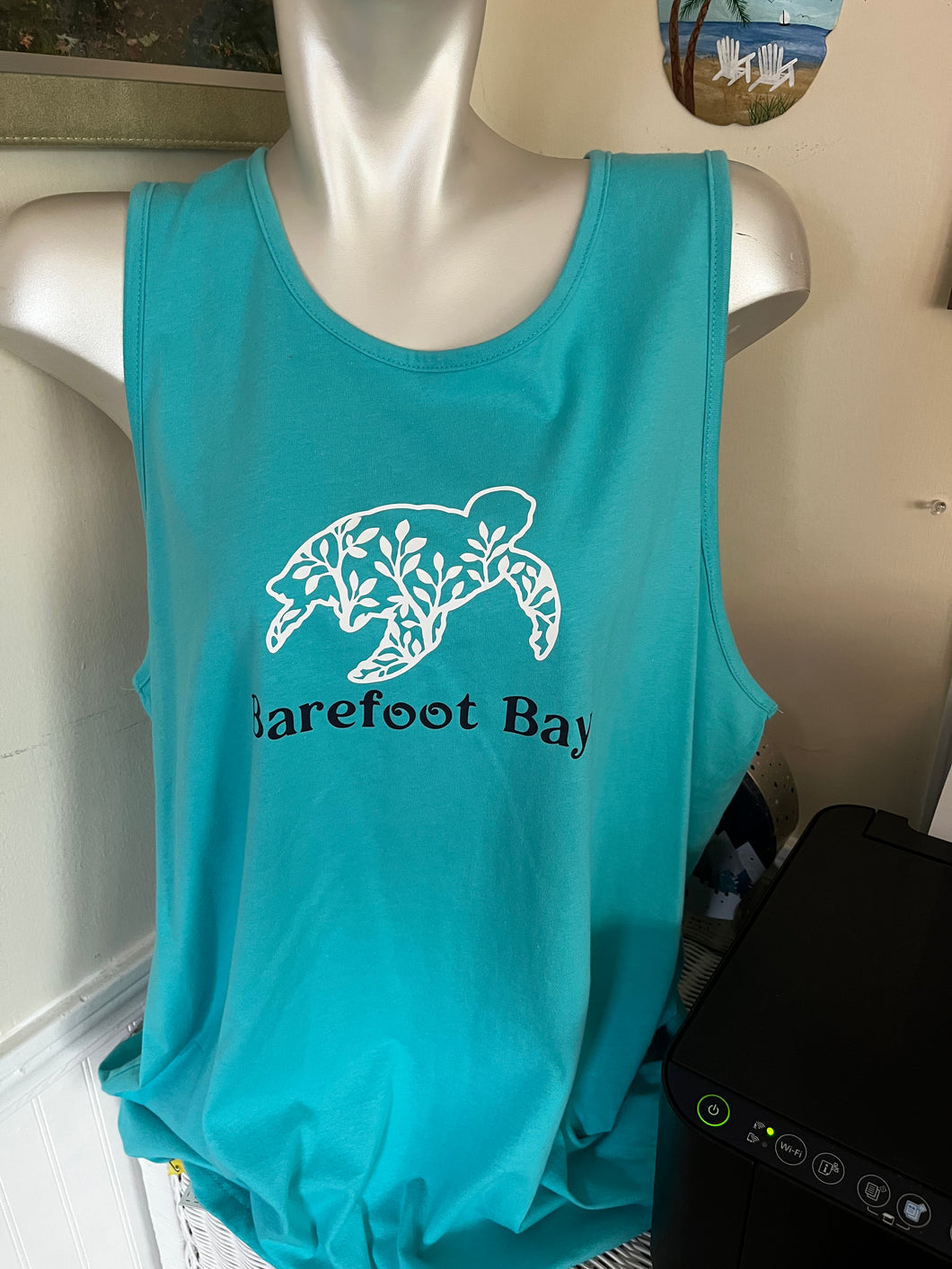 Barefoot Bay Tank tee shirt size XXL men's cut