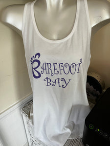 Sleeveless Racer Back Tee  Barefoot Bay