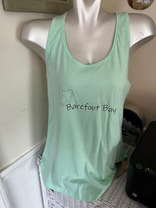 Sleeveless Racer Back Tee  Barefoot Bay