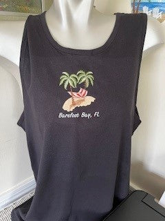 Barefoot Bay Tank tee shirt size L  men's cut