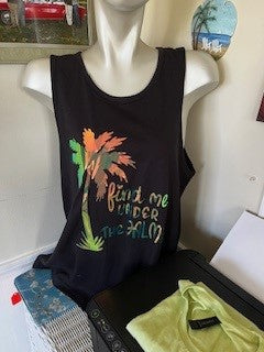 Barefoot Bay Tank tee shirt size L men's cut