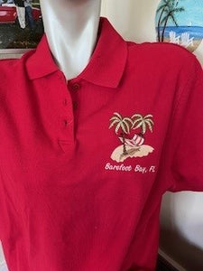 Barefoot Bay, Fl Logo Mens Polo Shirt in size XXL